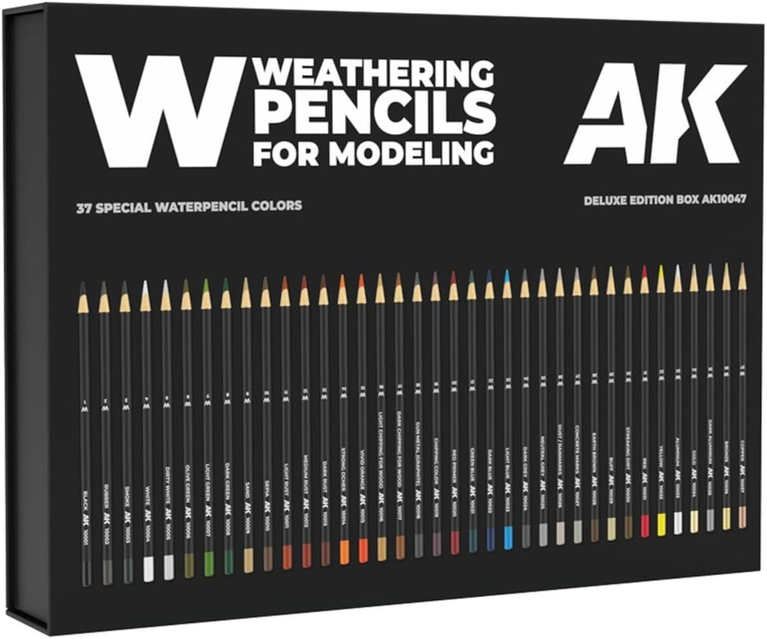(AK10047) - AK Interactive Pencils Set - Deluxe Edition Box 37 Pencils braun, braun