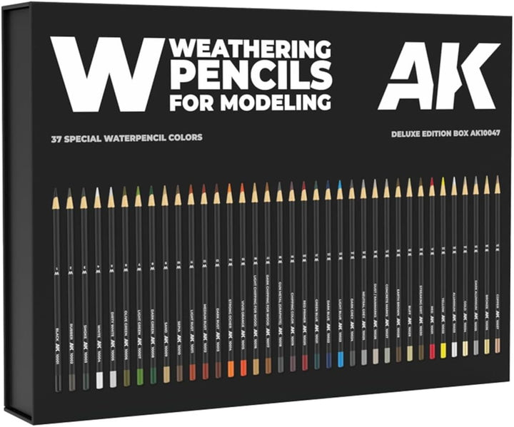 (AK10047) - AK Interactive Pencils Set - Deluxe Edition Box 37 Pencils braun, braun
