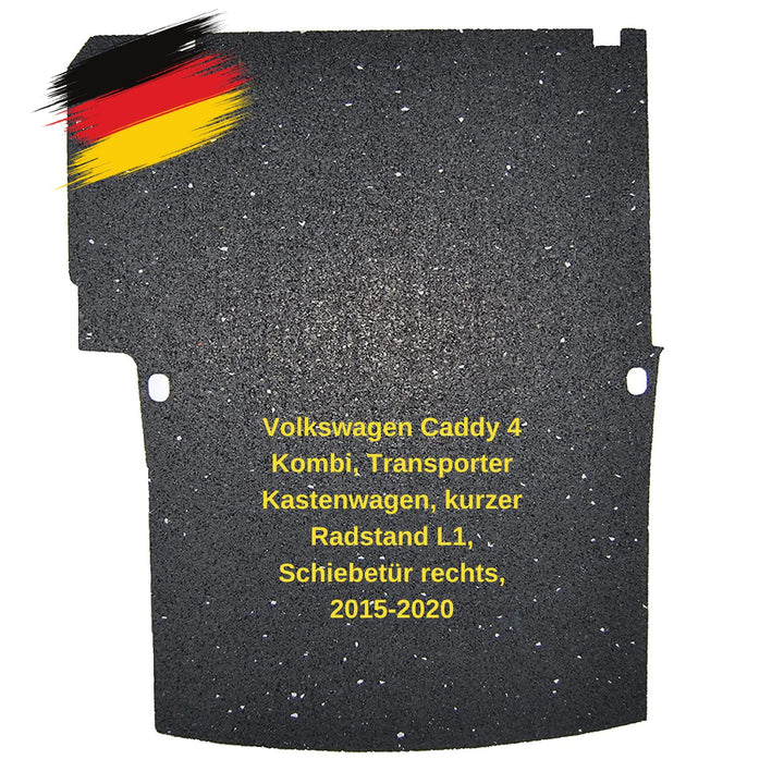 aruma® Antirutschmatte Laderaummatte kompatibel für VW Caddy 4 Kombi, Transporter Kastenwagen, kurze