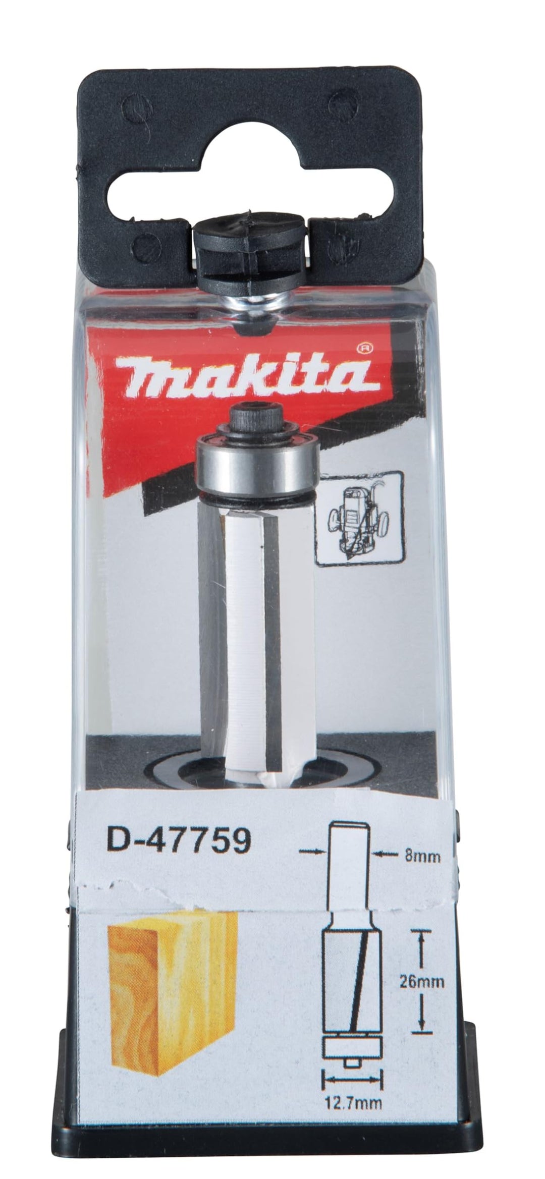 Makita D-47559 Bündigfräser 3-schneidig 12,7