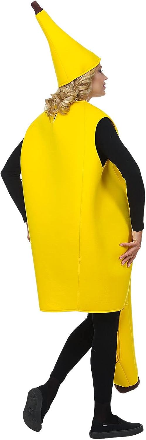 "MISS BANANA" (Overalls, Headpiece) - (One Size Fits Most Adult) Einheitsgrösse, Einheitsgrösse