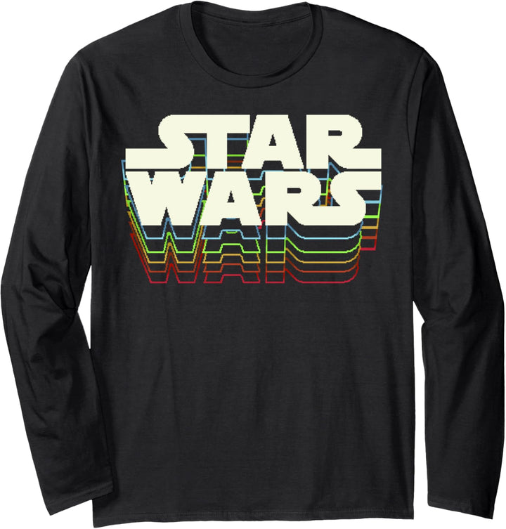 Star Wars Retro Gradient Logo Langarmshirt