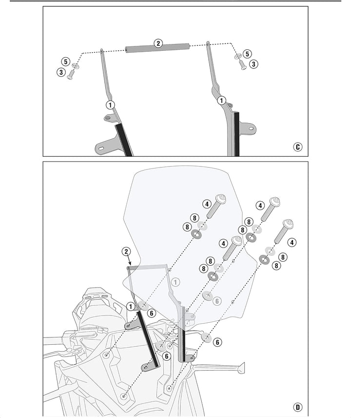 Cockpit-GPS-Halterung für Honda Forza 750 2021-2023
