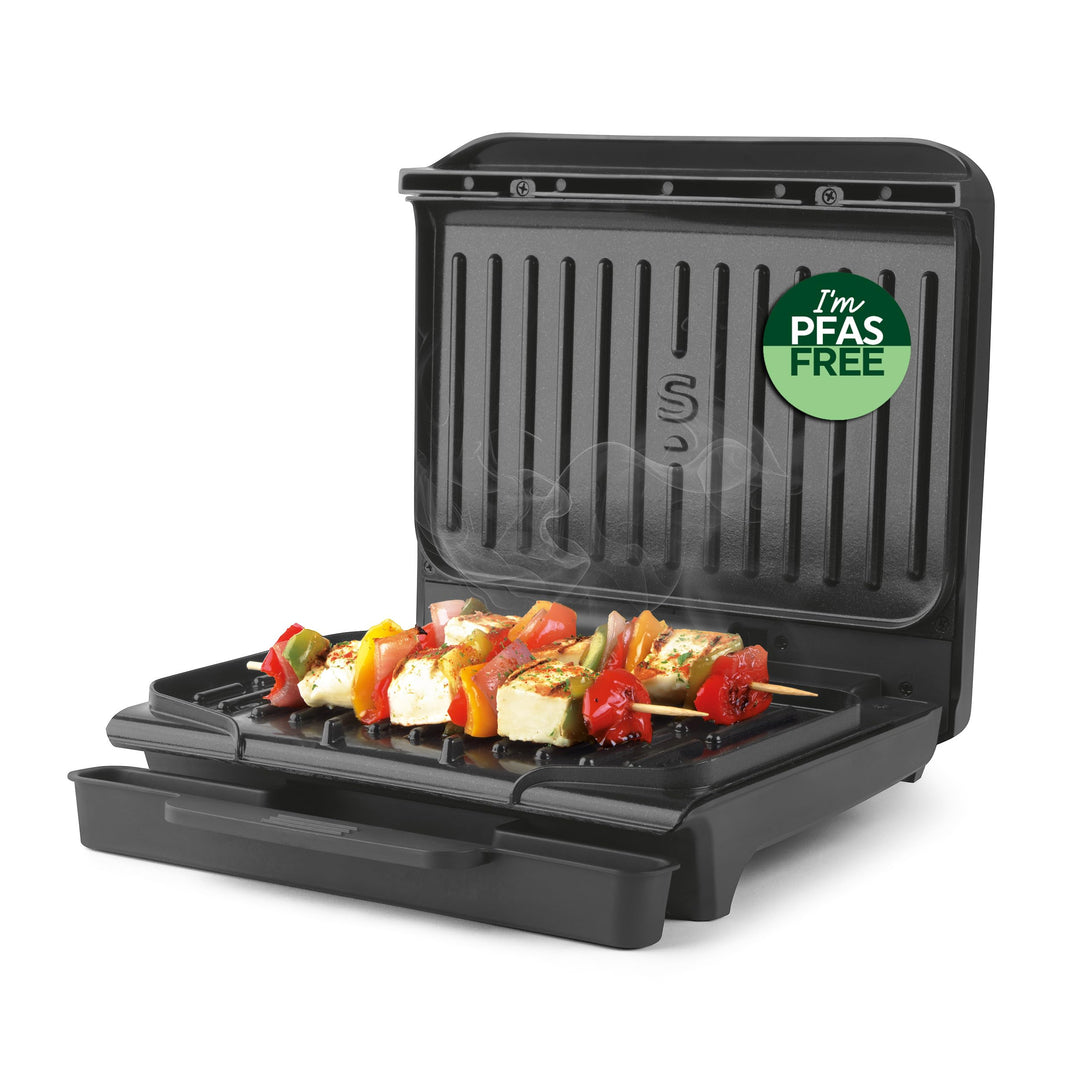 Salter ActiGrill Kompakt – 2-Portionen-Gesundheitsgrill, Schwimmendes Scharnier für dickere Speisen