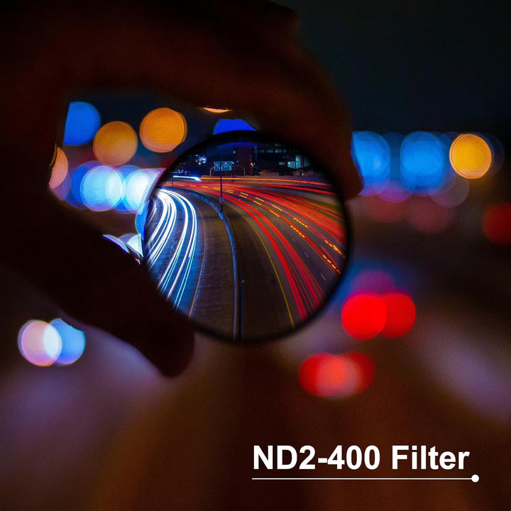 QUARKZMAN ND2-400 Objektivfilter Variabler Neutraldichtefilter 55mm Kreisförmiger ND-Filter Graufilt