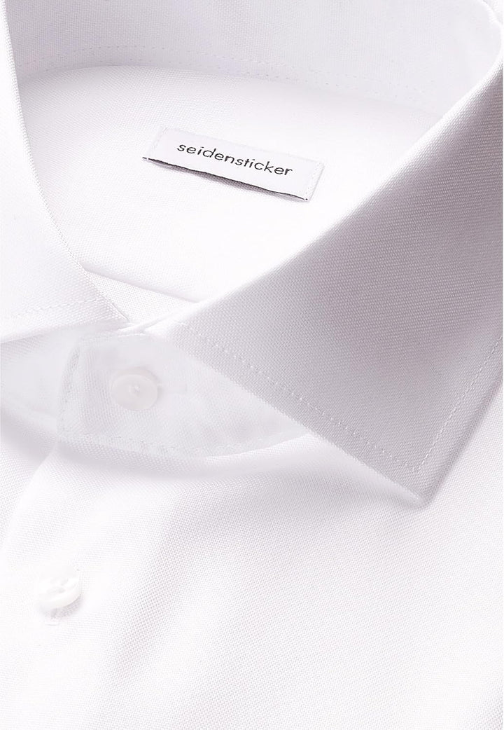 Seidensticker Herren Seidensticker Herren Business Hemd Shaped Fit – Bügelfreies Businesshemd, Weiss