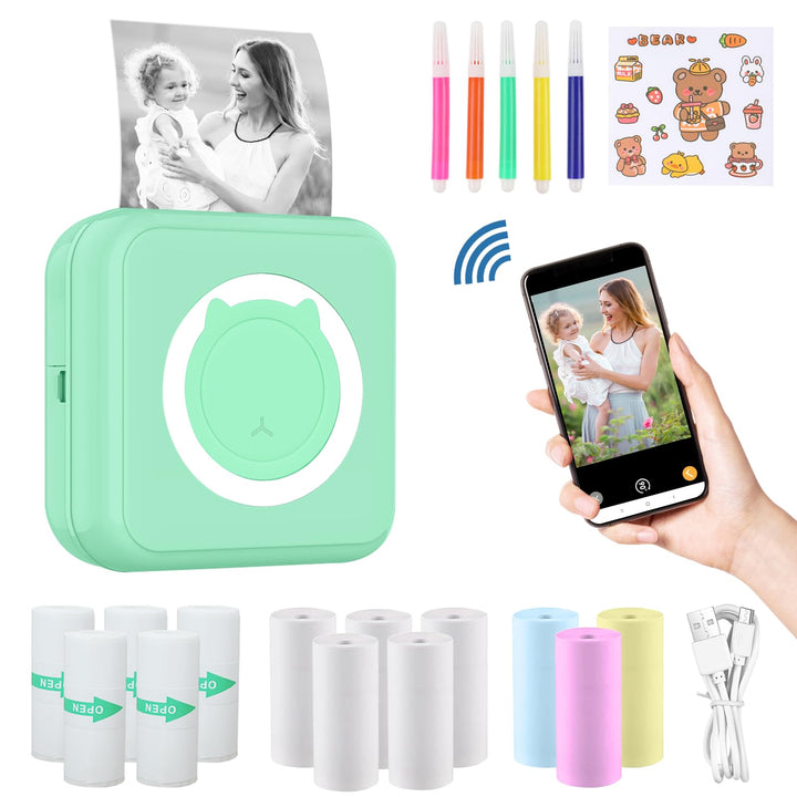 mini drucker für smartphone, fotodrucker für smartphone, mini drucker aufkleber, Bluetooth tragbarer