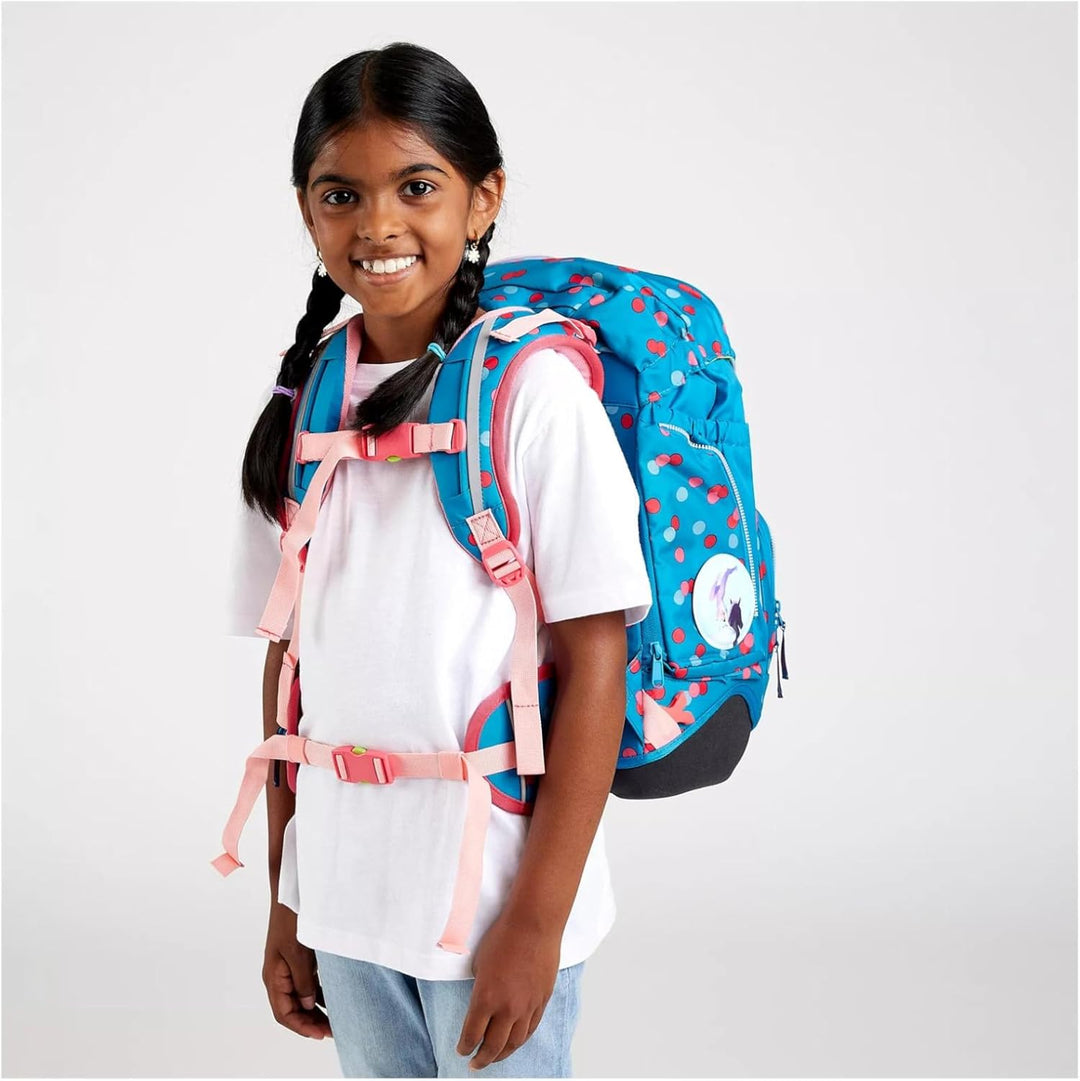 ergobag Pack Set ergonomischer Schulrucksack flexibel 6-teilig Set 1. Klasse Grundschule für Mädchen