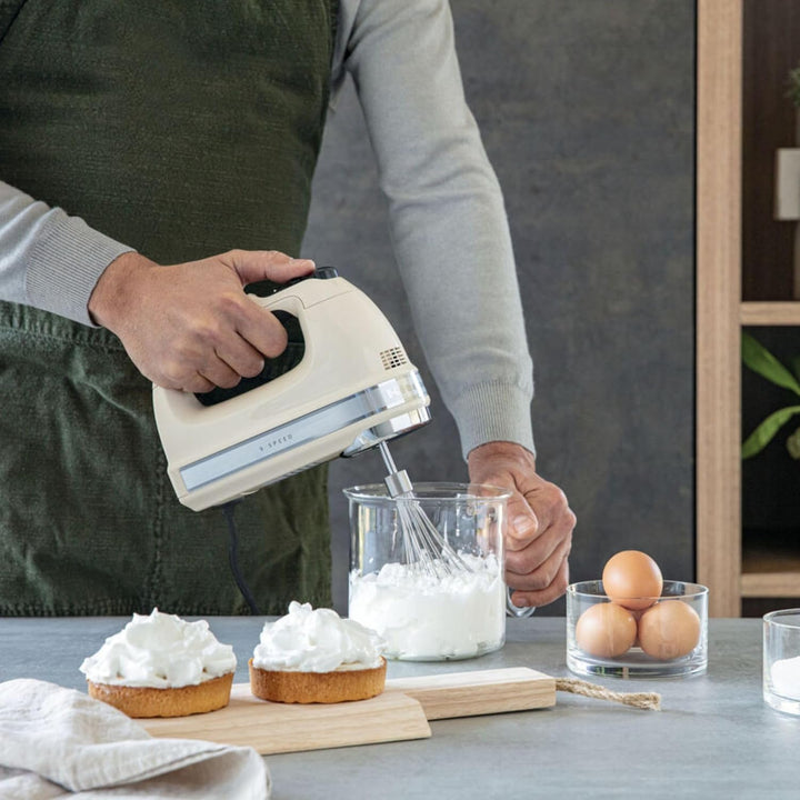 KitchenAid 5KHM9212EAC Handrührgerät, Edelstahl, Kunststoff, crème, Crème