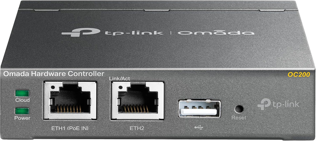 TP-Link TL-SG3428MP 28-Port Gigabit L2+ Managed Switch mit 24 PoE+ Ports, Schwarz, v2.0 &amp; OC200 Omad