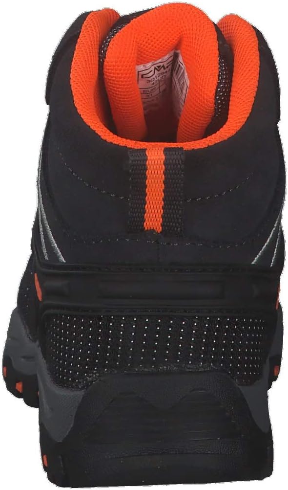 CMP Unisex Kinder Kids Rigel Mid Trekking Shoes Wp Wanderschuhe 37 EU Antracite Flash Orange, 37 EU