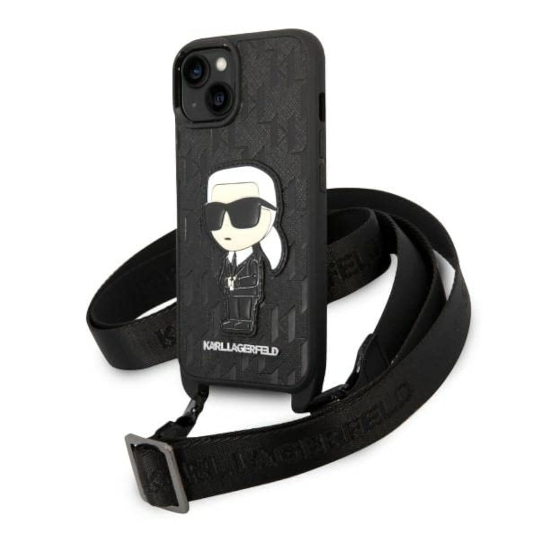 KARL LAGERFELD KLHCP14MSTKMK Hülle für iPhone 14 Plus 6,7" Schwarz hardcase Mono