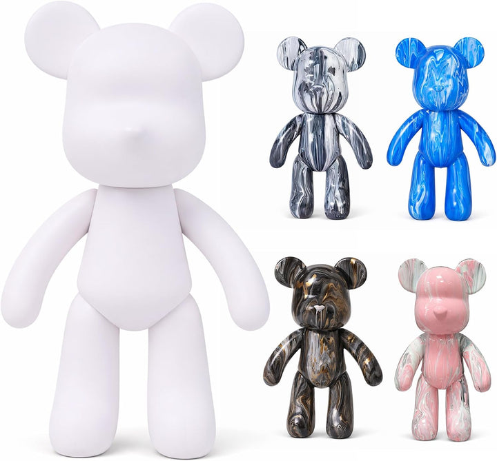 Worldwide DIY Bär zum Bemalen – Kreatives Mal-Set | Bärenfigur inkl. 3 Farben, Pinsel &amp; Zubehör | Ge