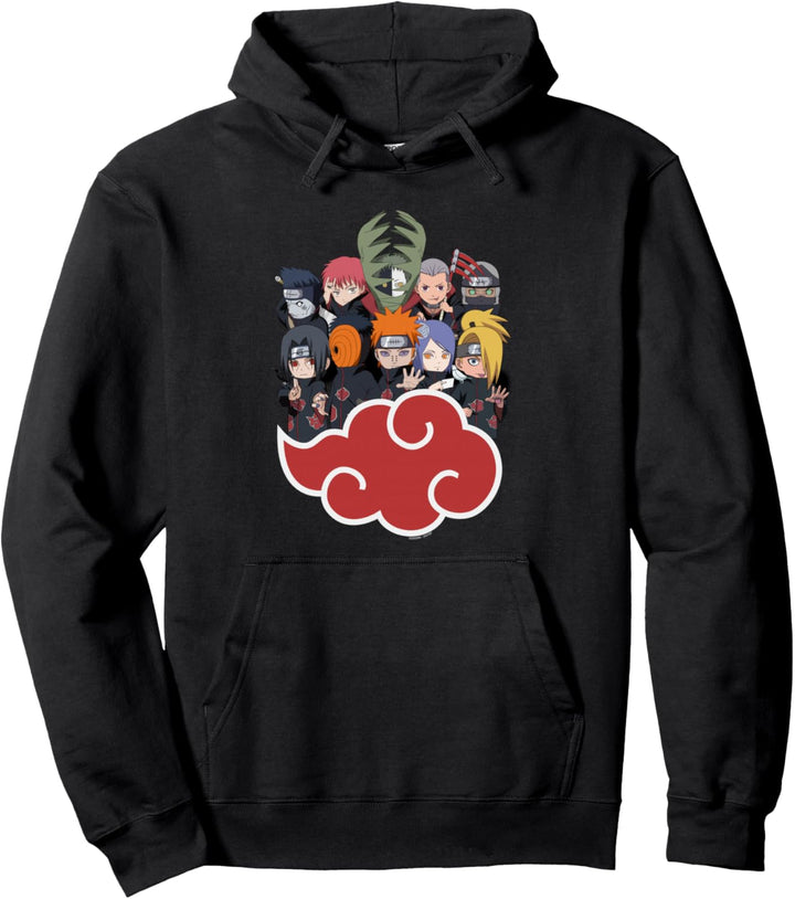 Naruto Shippuden Akatsuki Group SD Pullover Hoodie
