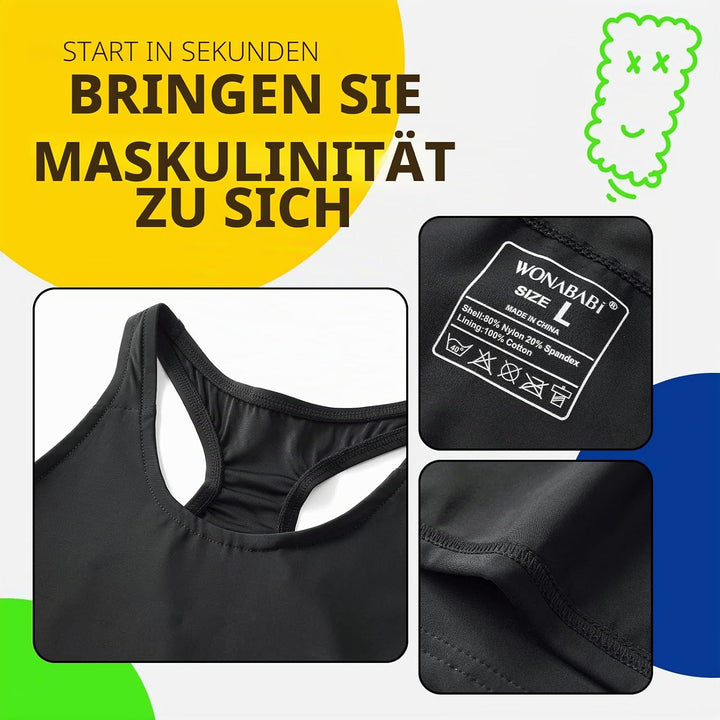 Wonababi Brust Binder für Transgender, Trans Binder mit Racerback Brust Binder für Cosplay FTM Binde