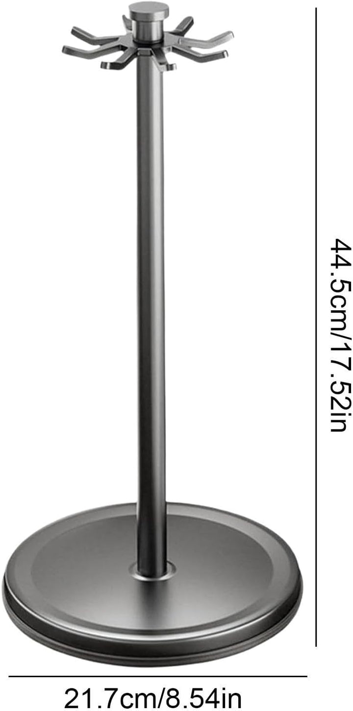 Rotating Utensil Holder, 8 Hook Organizer, 360 Degree Counter Rack with Compact Build, Kitchen Tool
