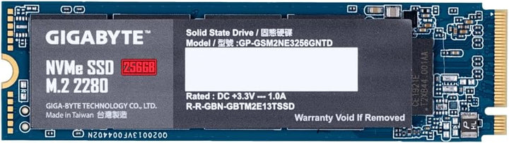 Gigabyte NVMe SSD 256GB