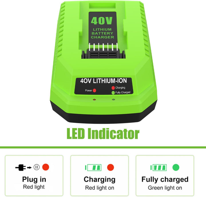 G40C 40V Ladegerät für Greenworks Ladegerät 40V