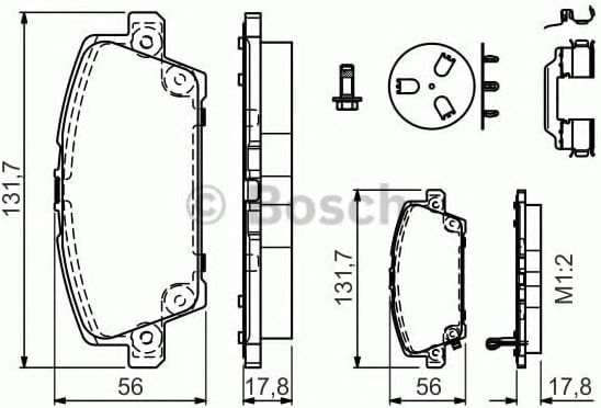Bosch 986494611 Bremsbelag