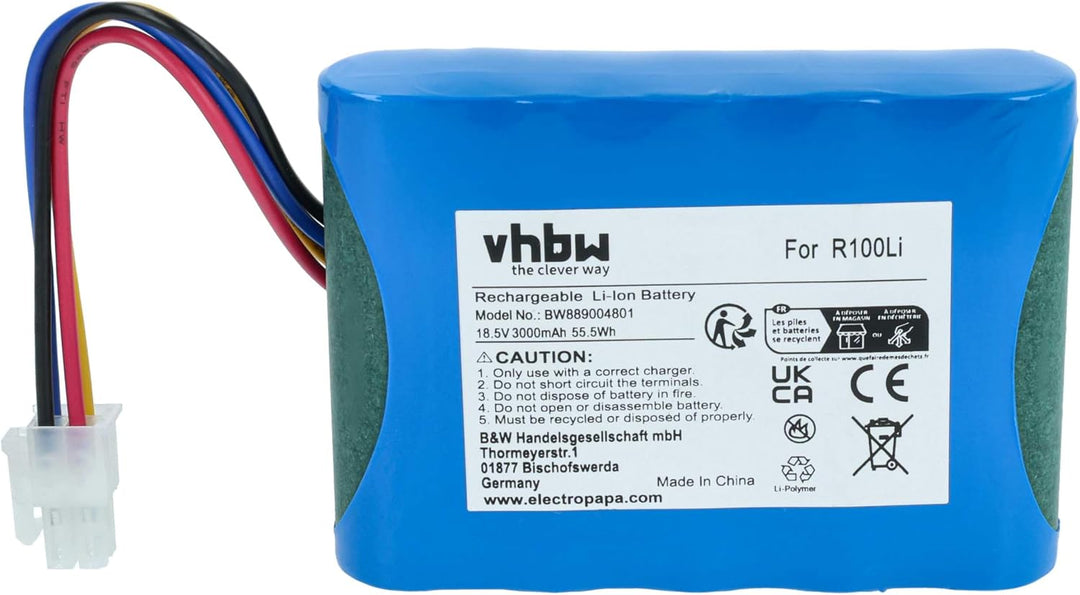 vhbw 1x Netzteil, 1x 3000 mAh Akku, 1x 30 m Niederspannungskabel kompatibel mit Husqvarna Automower