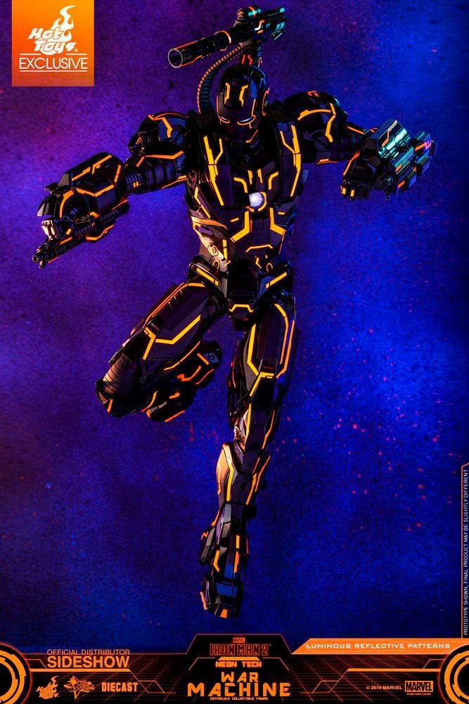 Hot Toys 1:6 Neon Tech War Machine Exclusive - Ltd Edition