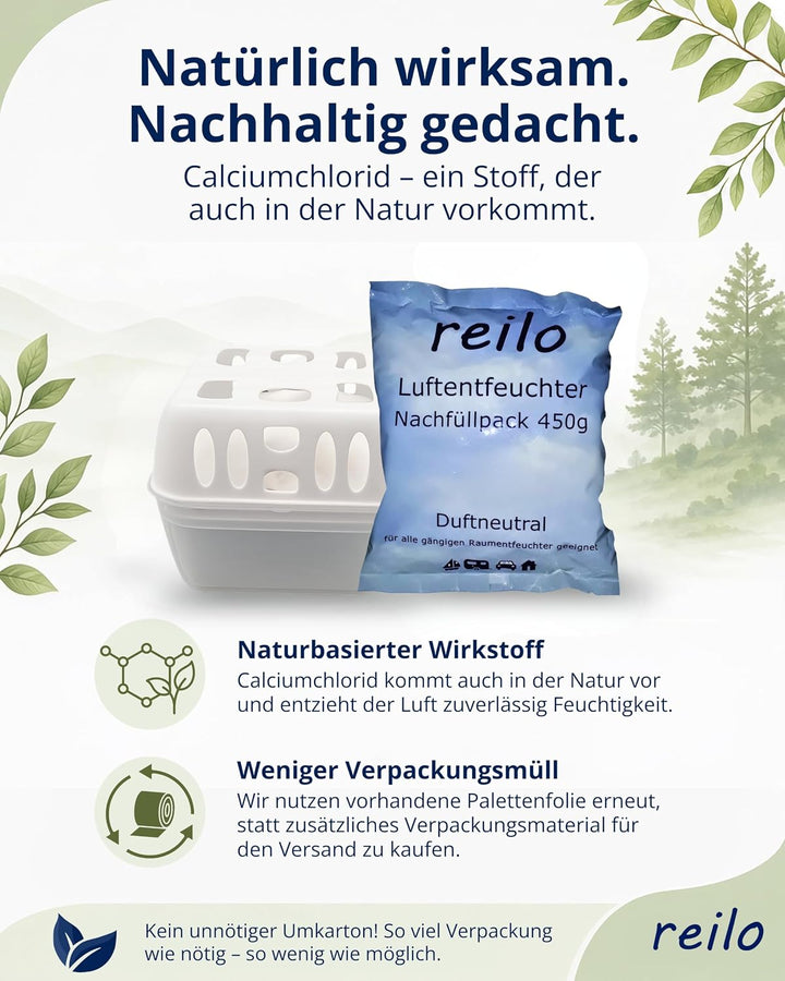12x 450g Luftentfeuchter Granulat Nachfüllpack, 12