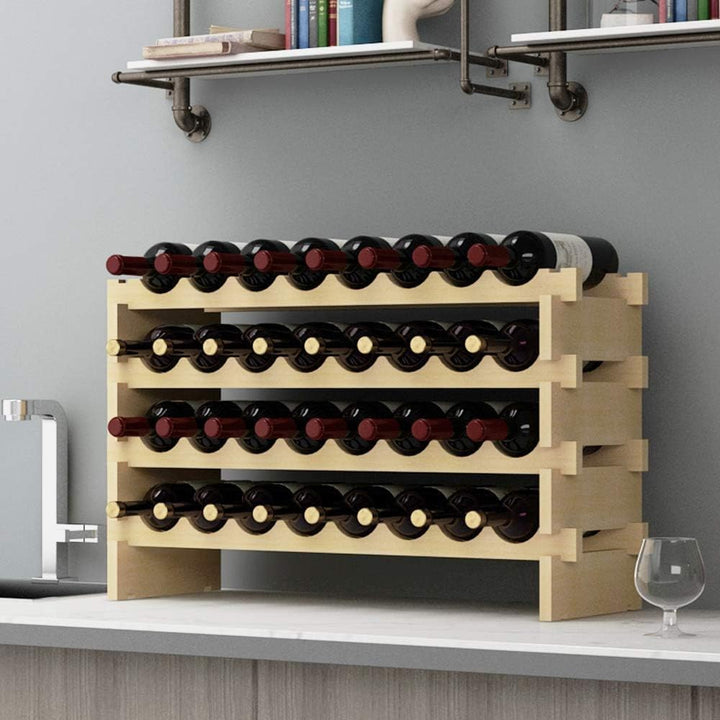 Weinregale Flaschenregal Schränke,Wein Holzregal Weinhalter Weinständer Flaschenständer für Küche,Es