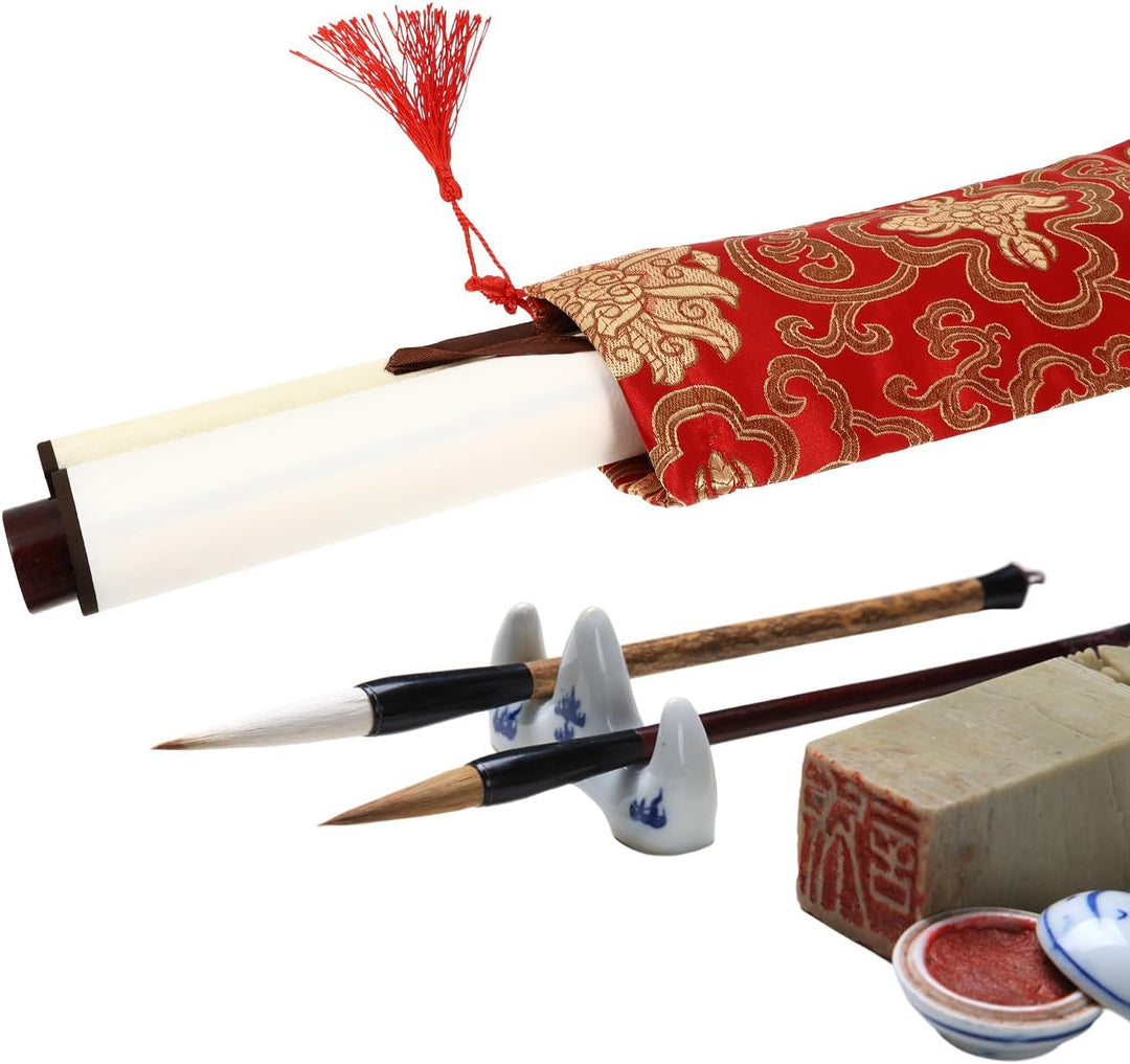 Cabilock Polyester Aufbewahrungstaschen für Malrollen 50cm Kalligraphie Rollentasche Staubschutz 2 S