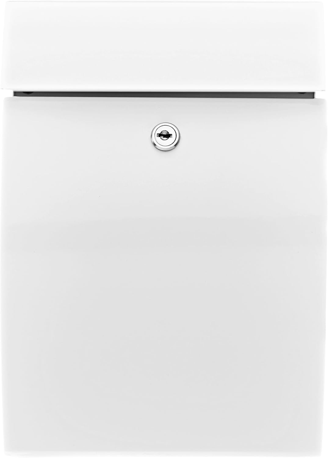 Burg Wächter Briefkasten ohne Zeitungsfach und Namensschild, Verzinkter Stahl, Einwurf-Format DIN B5