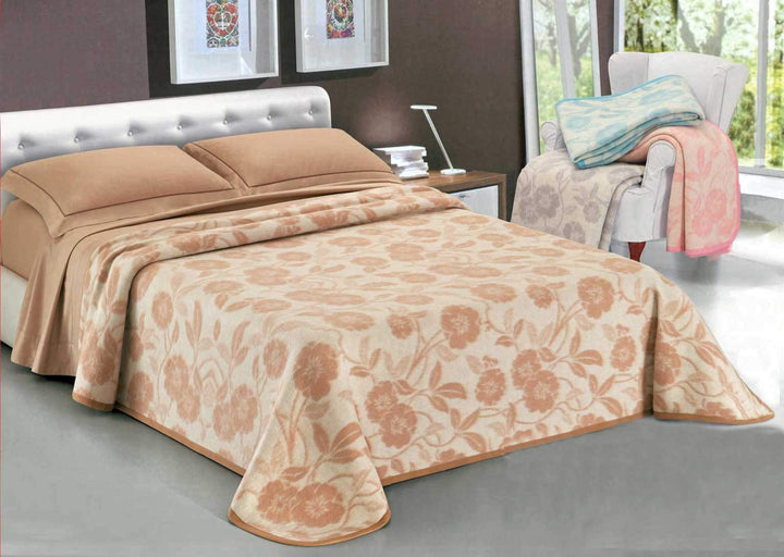 Casatessile Florence Wolle Mischung Decke und einem halben 180 x 220 1piazza cm. Bettdecke 450 g/m2.