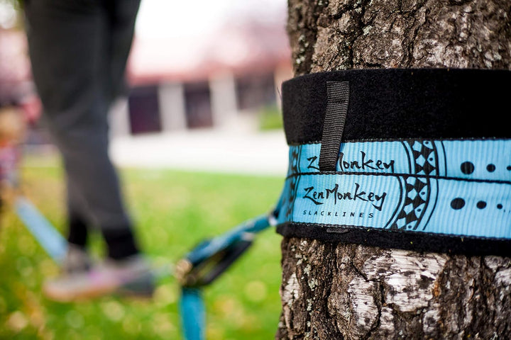 ZenMonkey Slacklines Kit mit Baumschutz, Stofftragetasche und Anleitung (evtl. nicht in deutscher Sp