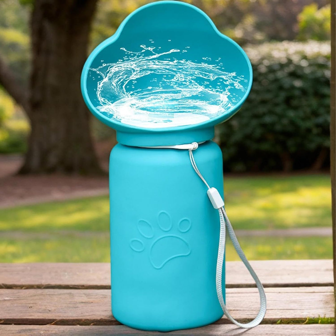 Tragbare Hunde-Wasserflasche, Hunde-Wasserflaschen zum Spazierengehen blau A, blau A
