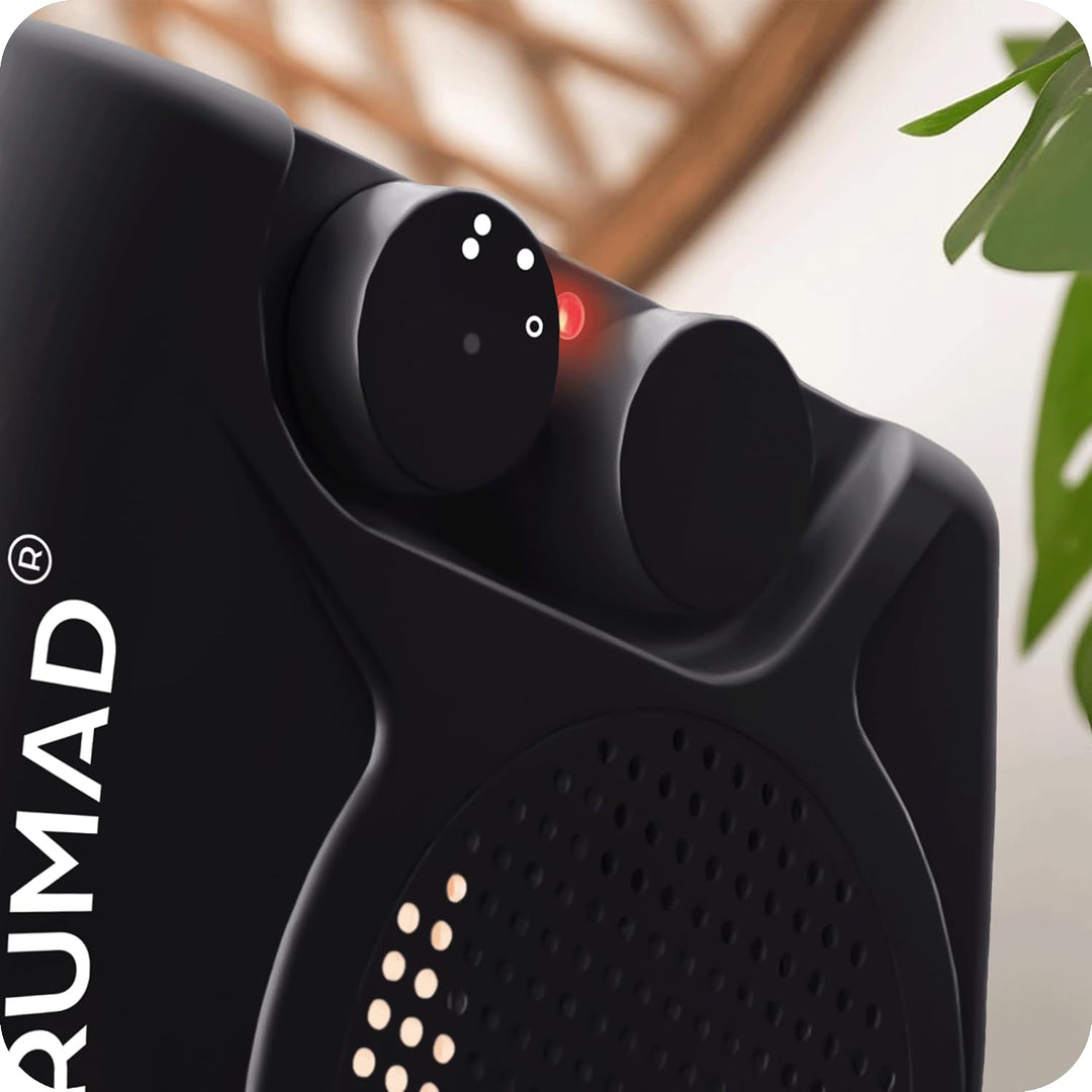 KRUMAD Heizlüfter 2000 W, Elektrische Heizung mit Thermostat &amp; 2 Heizstufen, Energiesparender Elektr