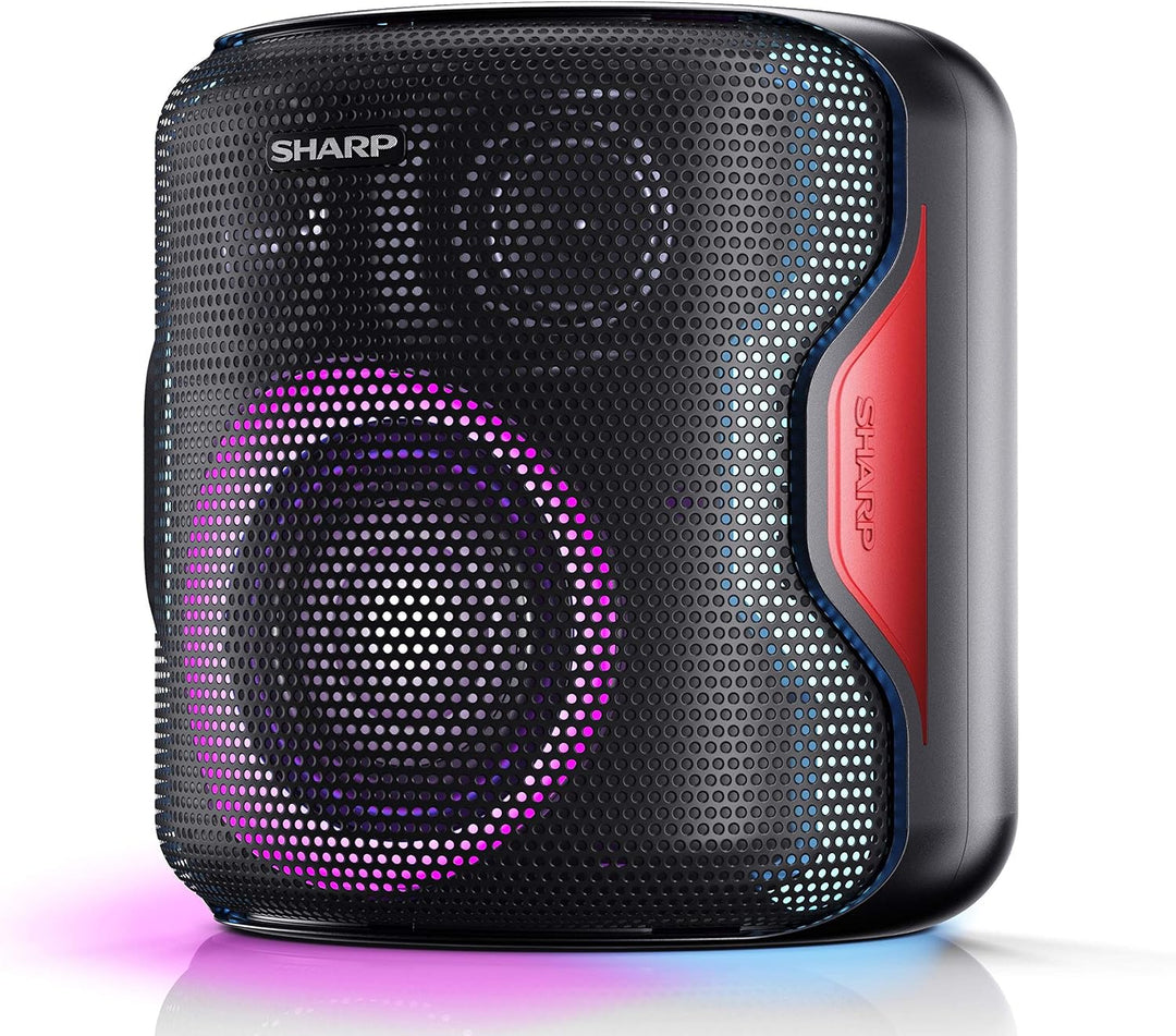 SHARP PS-919 (BK) Partylautsprecher, 14 Stunden Wiedergabezeit, Bluetooth, TWS: Koppeln eines weiter