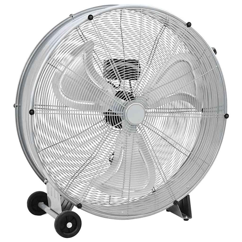 vidaXL Trommelventilator Mit Rad Silber 79 x 37 x 82 cm Aluminium, Robuster Aluminium-Ventilator, le