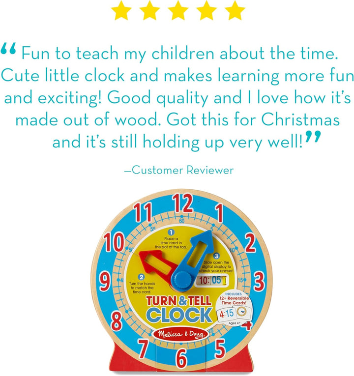 Melissa &amp; Doug® Turn &amp; Tell Clock