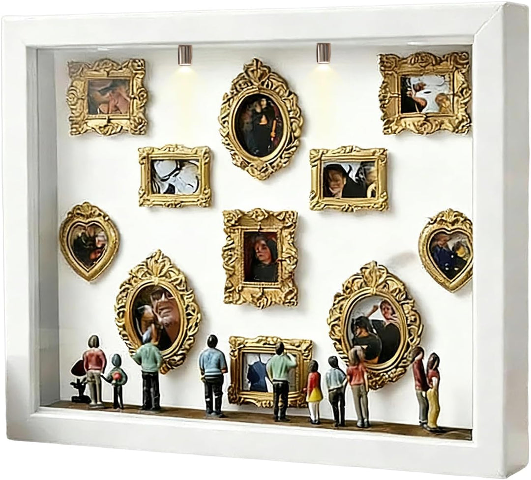 Museums-Schaukasten Bastelset | Miniatur Erinnerungsstück Aufbewahrung - Mini Museum Silhouette Box,