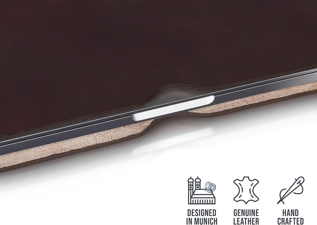 Lederhülle AVIOR für MacBook Air und MacBook Pro 13 Zoll - Schutz Hülle aus Leder I Tasche Cover Cas
