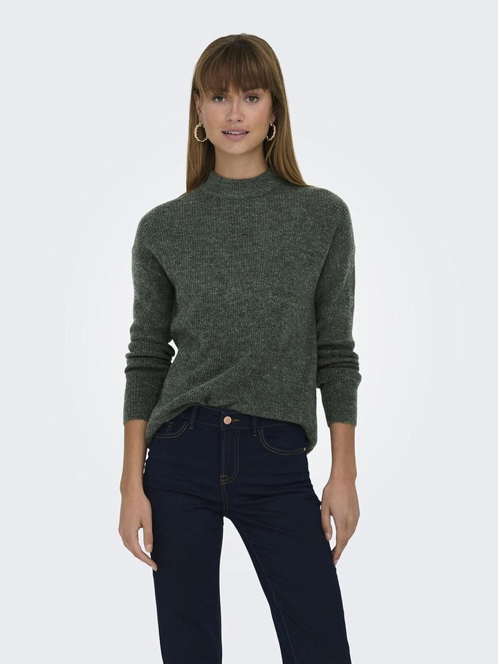ONLY Female Strickpullover ONLCAMILLA Strickpullover XS Pine Grove/Detail:melange, XS Pine Grove/Det
