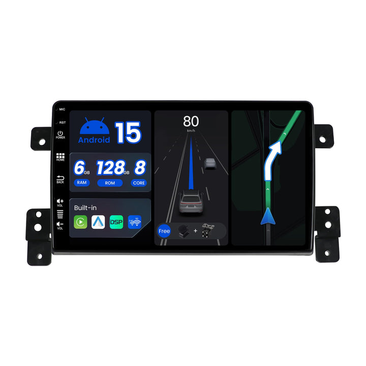[6G+128G] Android 15 Autoradio Passt für Suzuki Grand Vitara (2005-2015) - Eingebaut DSP/Carplay/And