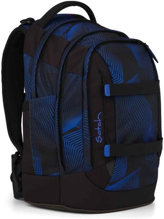 Satch Pack Schulrucksack Set 3tlg. inkl. Schlamperbox und Sportbeutel (Seismic Blue), Seismic Blue