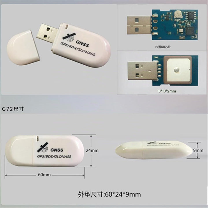 Stemedu G72 G-Mouse USB GPS Receiver Module GNSS Beidou GPS Dongle LED Indicator for Raspberry Pi Li