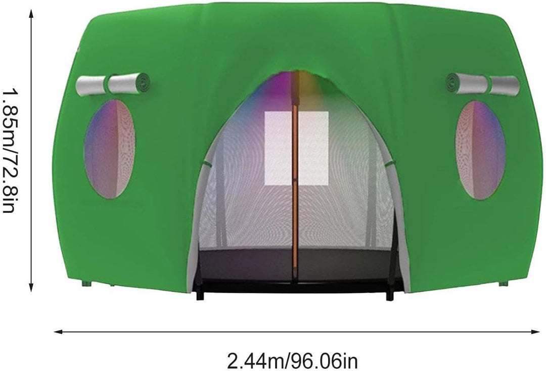 Trampolinzelt, schützend, atmungsaktiv und wasserdicht grün 8FT-6, grün 8FT-6