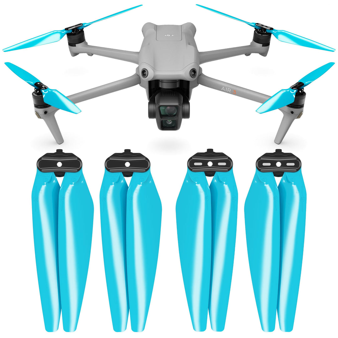 Master Airscrew Stealth Propeller kompatibel mit DJI Air 3 - Blau, 4 Stück, Blau