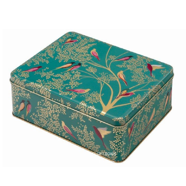 Sara Miller rechteckige Dose, „Green Birds“-Design