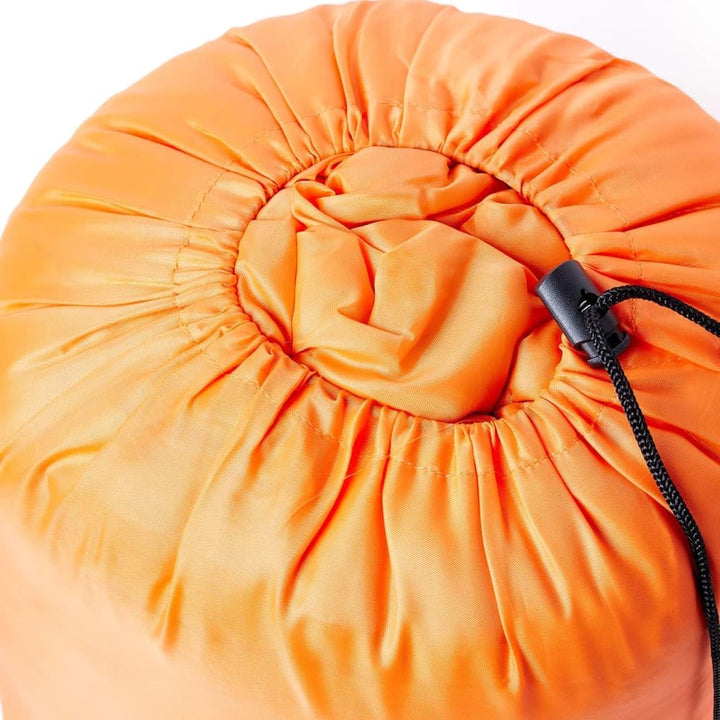 vidaXL Mumienschlafsack für Erwachsene Camping 3 Jahreszeiten Orange und Schwarz 1, Orange und Schwa