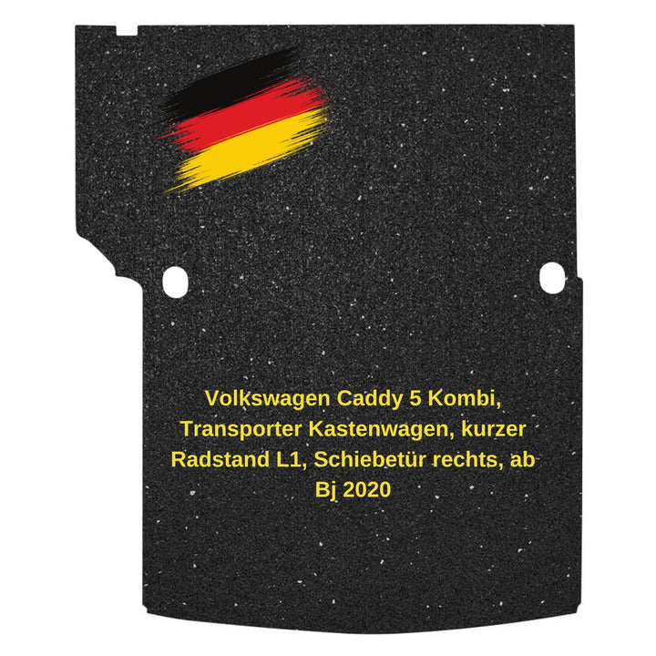 aruma® Antirutschmatte Laderaummatte massgeschneidert kompatibel für VW Caddy 5, Kastenwagen, kurzer