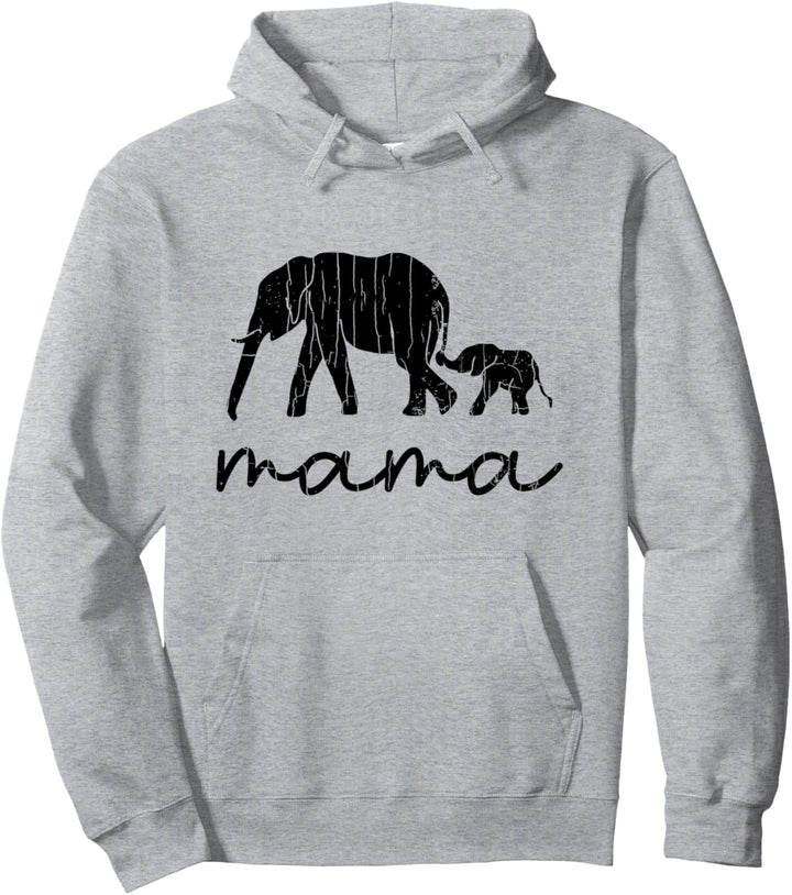 Lustige Elefanten-Grafik für Mütter und Mädchen. Pullover Hoodie