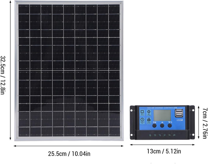 Tragbare Sonnenkollektoren 15W 12V 24V Auto Adaptatives Solarmodul Kit Mit 60A Controller Wasserschu