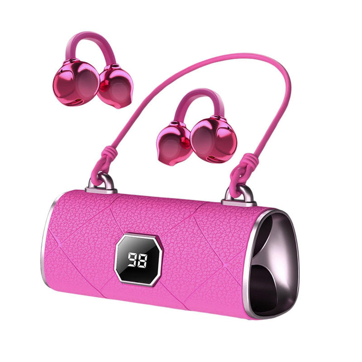 Generisch Modischer -On Kopfhörer mit LED Display Stereo Sound IPX5 wasserdicht Handtaschen Design O